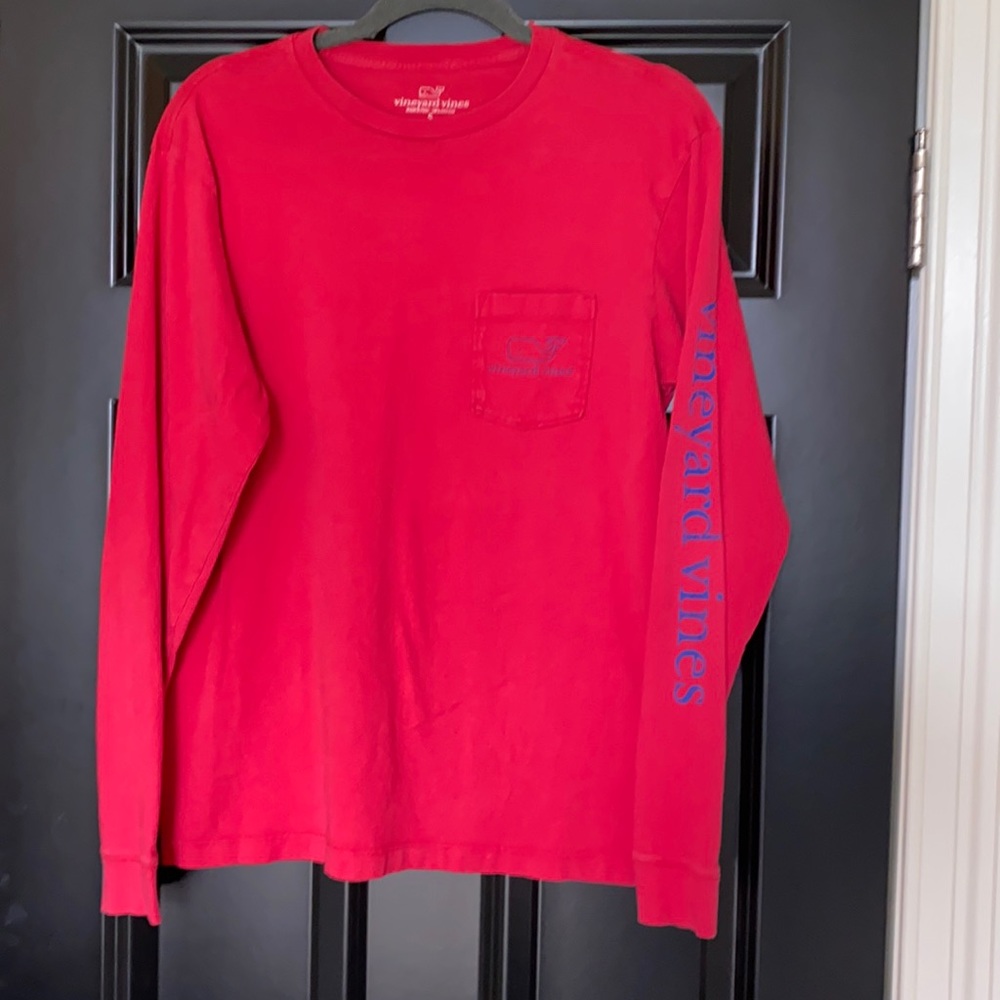 Vineyard Vines red long sleeve tee